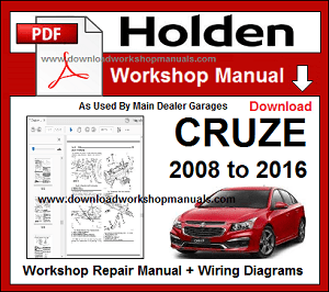 holden cruze service repair workshop manual